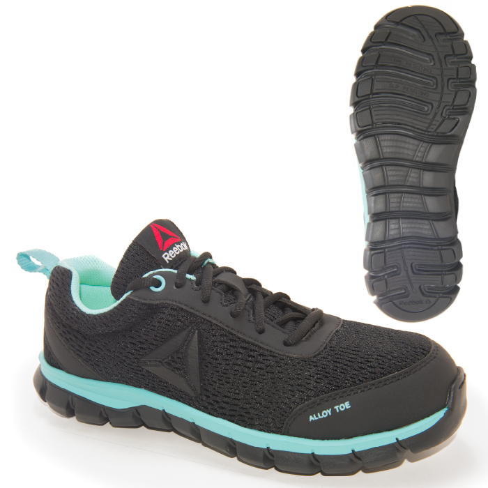 Women’s Black/Mint SD Athletic Safety Shoe Safety Zone