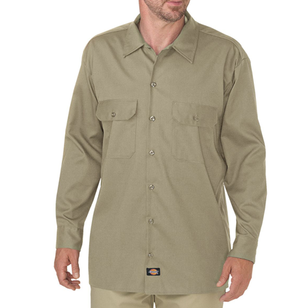 Long Sleeve Flex Twill Work Shirt – Safety Zone